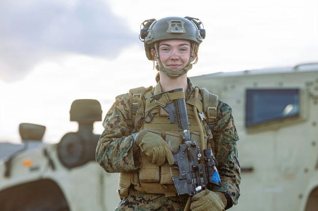 A female soldier