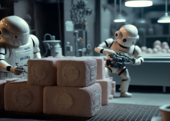 Tiny robots working