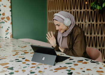 Woman at laptop
