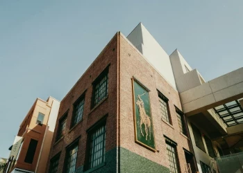Ralph Lauren logo on the wall
