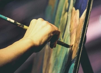 The art of process improvement - PEX Network artist painting on canvas