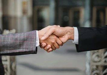 Business handshake photograph