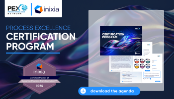 Early Bird Pricing is LIVE | Professional Process Excellence Certification Provided by Inixia in Partnership with PEX Network