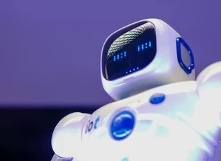 robot looking up