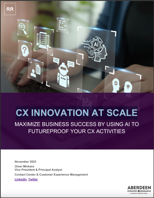CX Innovation at Scale: Maximize Business Success by Using AI to Future ...