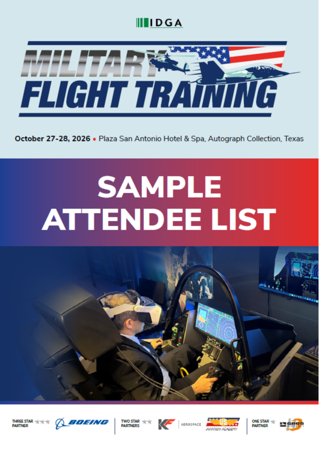 Sample Attendee List | Military Flight Training USA