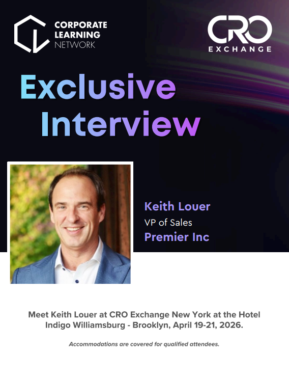Exclusive Speaker Interview: Keith Louer, VP of Sales at Premier Inc