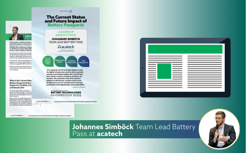 The Current Status and Future Impact of Battery Passports | Interview