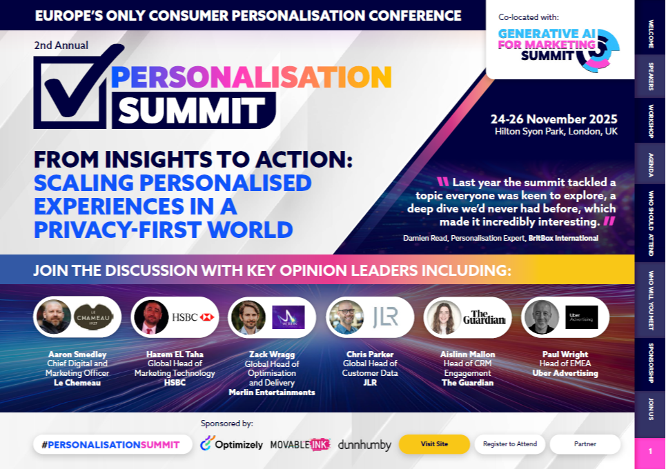 Download the Personalisation Summit Agenda
