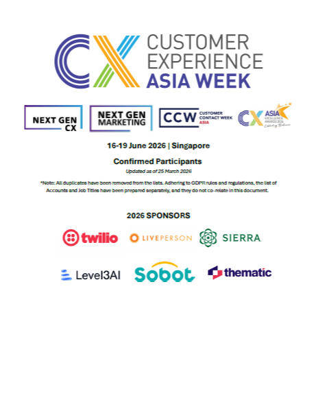 CX Asia Week 2026 Attendee List