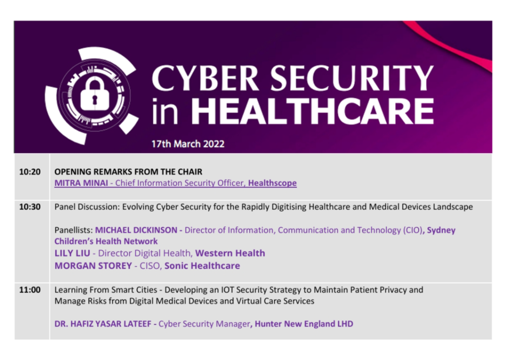 Australian Healthcare Week 2023 | Cyber Security in Healthcare