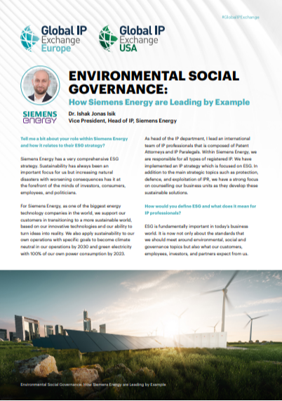 Environmental Social Governance: How Siemens Energy Are Leading By Example