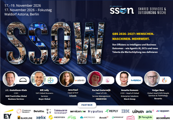 Konferenzagenda 21. Jahresforum Shared Services & Outsourcing 2026