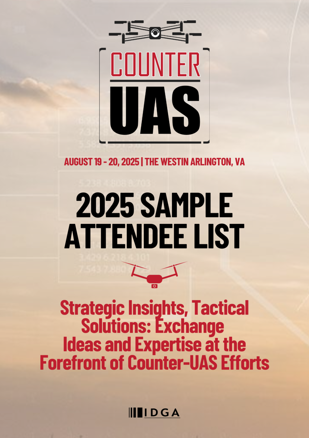 [Sponsorship] Counter UAS | Previous Attendee Snapshot