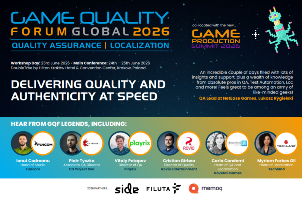 Game Quality Forum Global 2026 Full Agenda