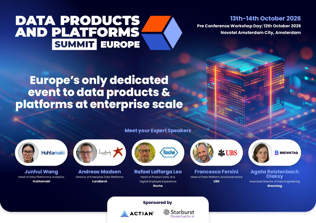Data Products & Platforms Summit Europe Agenda
