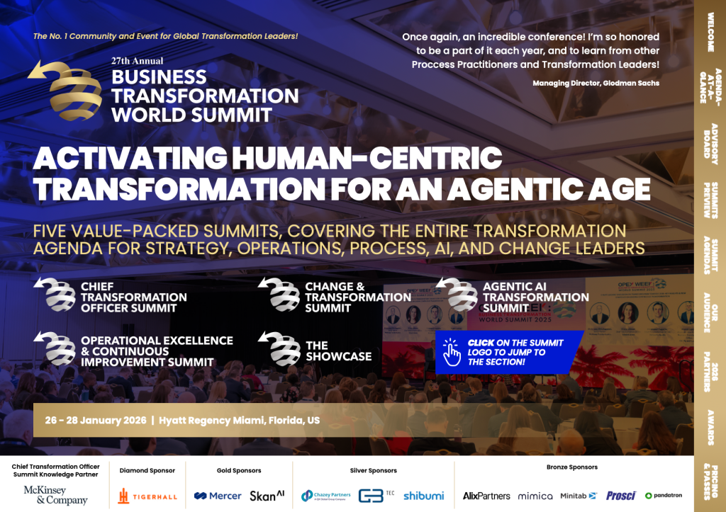 The 27th Annual Business Transformation World Summit | 2026 Brochure