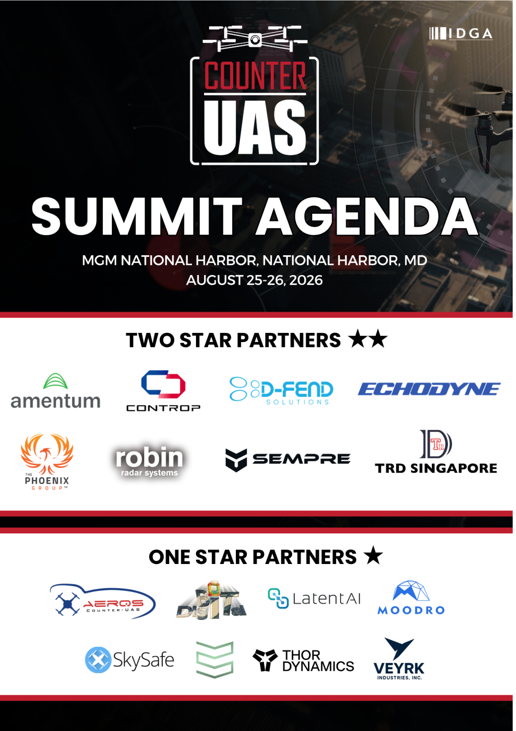 IDGA's Counter-UAS Summit | 2026 Official Agenda