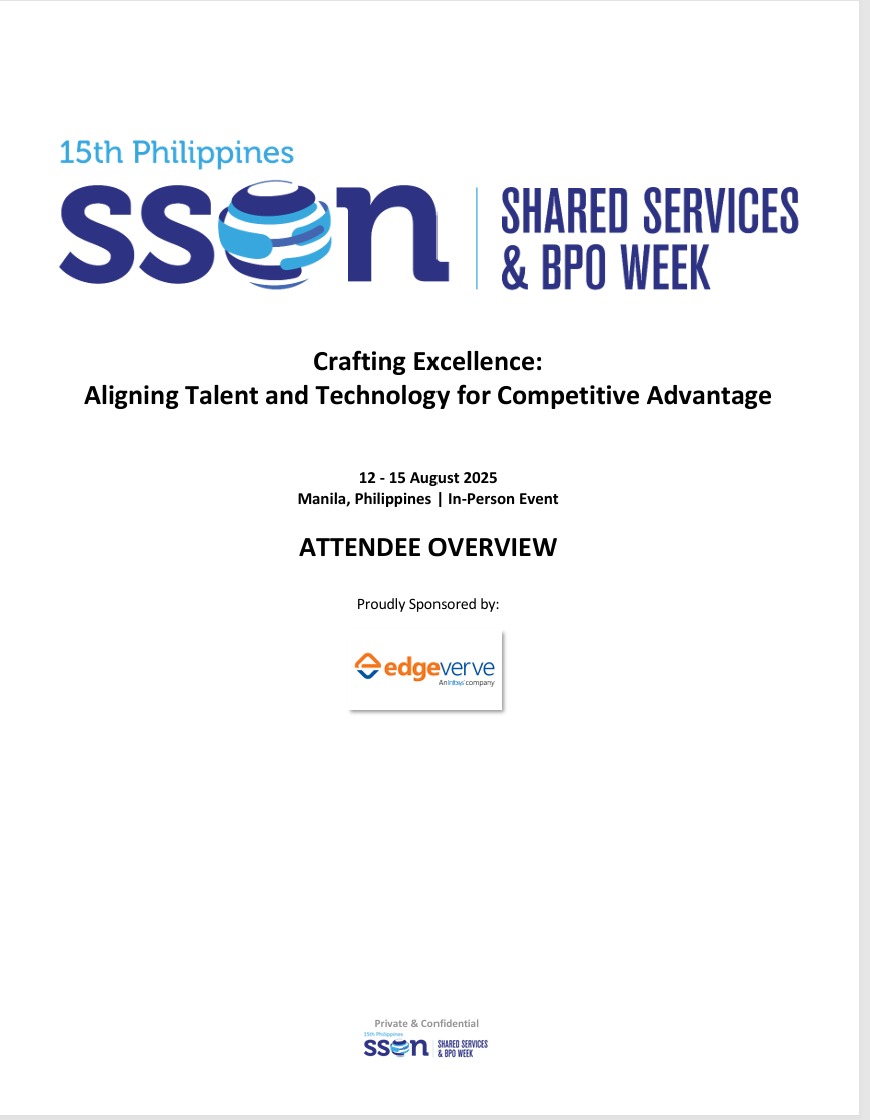 Attendee Overview - Shared Services & BPO Week