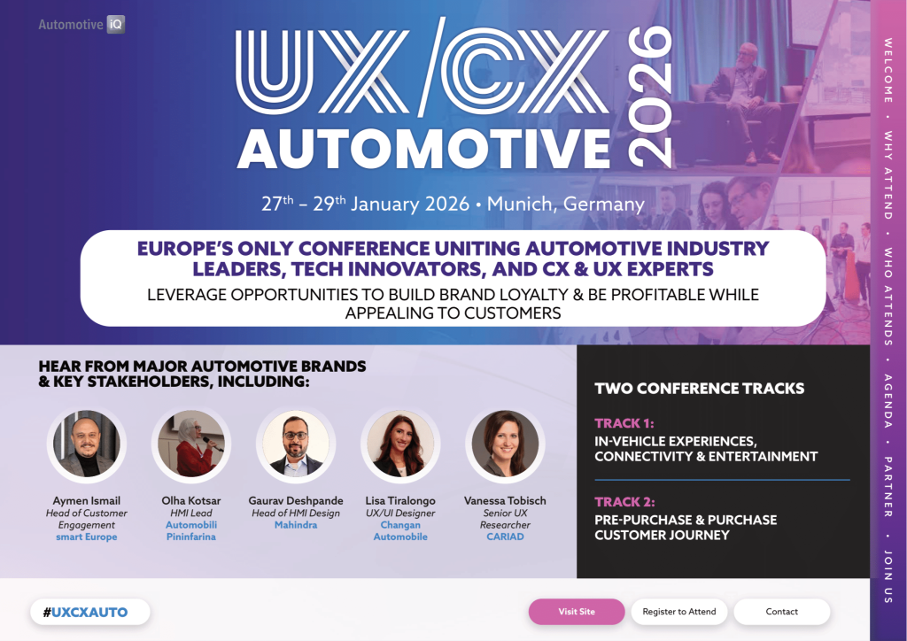 UX/CX in Automotive 2026 Agenda