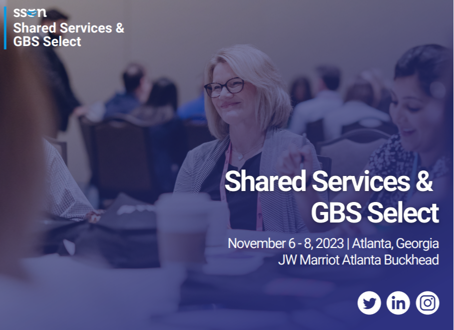 Shared Services & GBS Select November Sponsorship Agenda