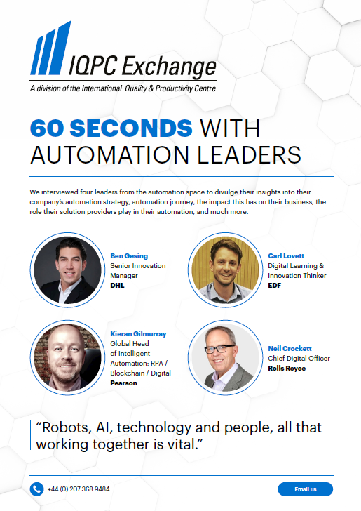 60 Seconds with Automation Leaders