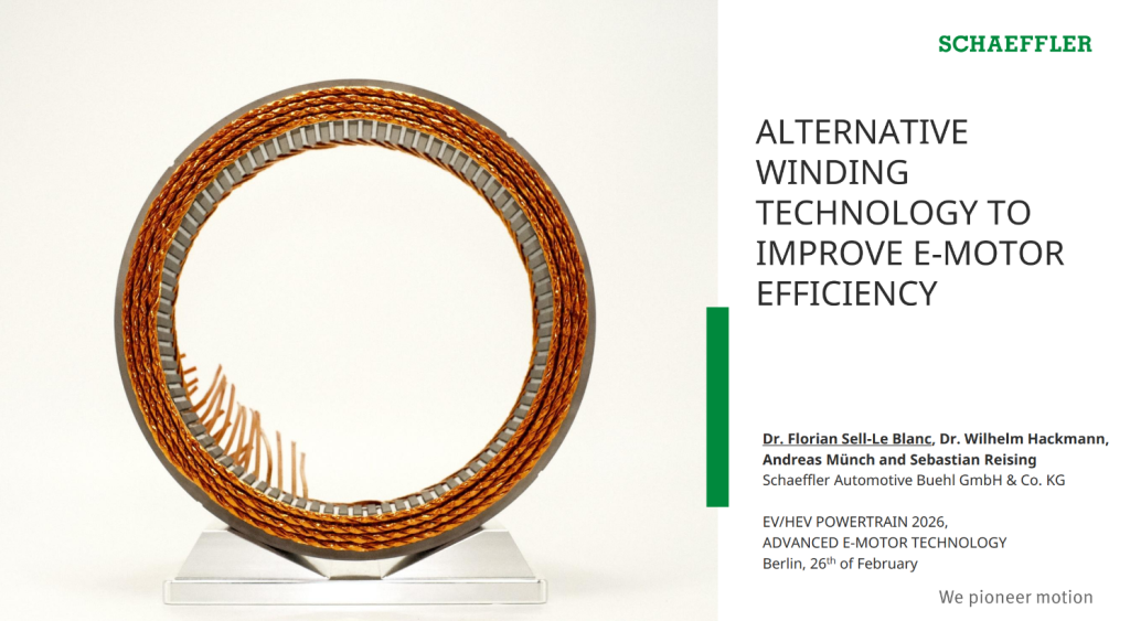 Alternative Winding Technology to Improve E-Motor Efficiency | Past Presentation
