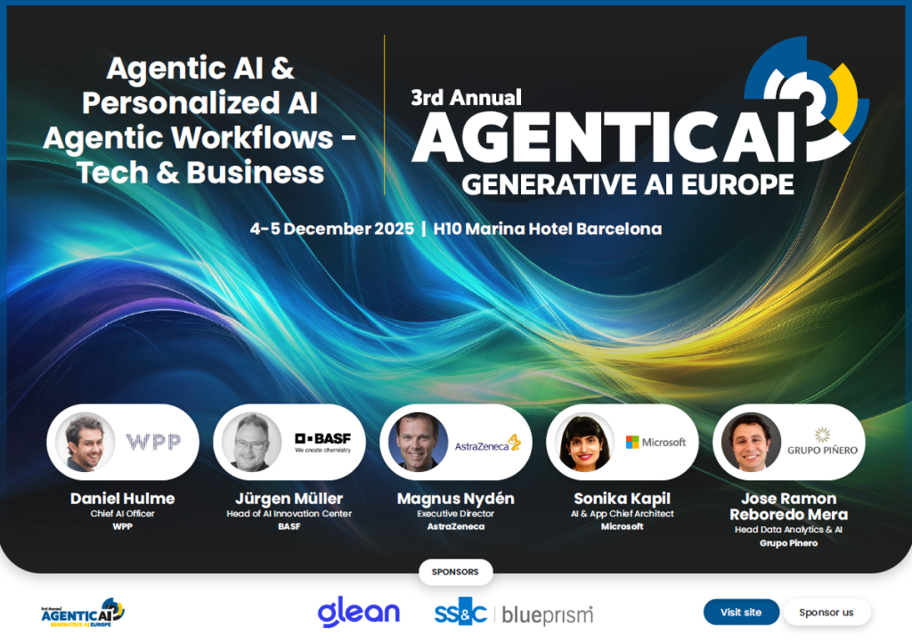 3rd Annual AGENTIC AI EUROPE 2025 | Agenda