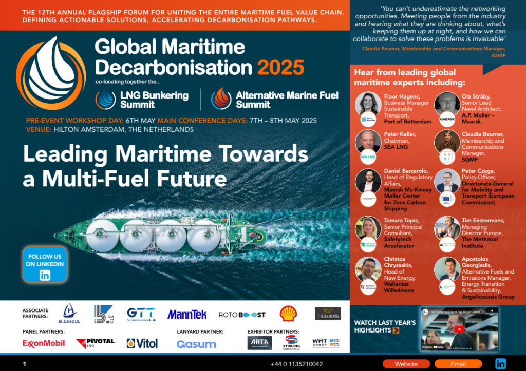 Global Maritime Decarbonisation Summit Agenda 2025