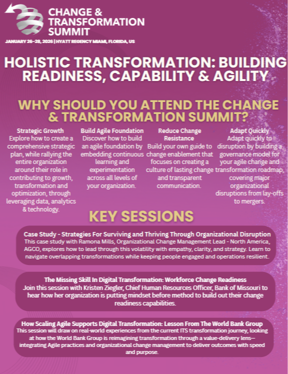 Infographic | Holistic Transformation: Building Readiness, Capability & Agility