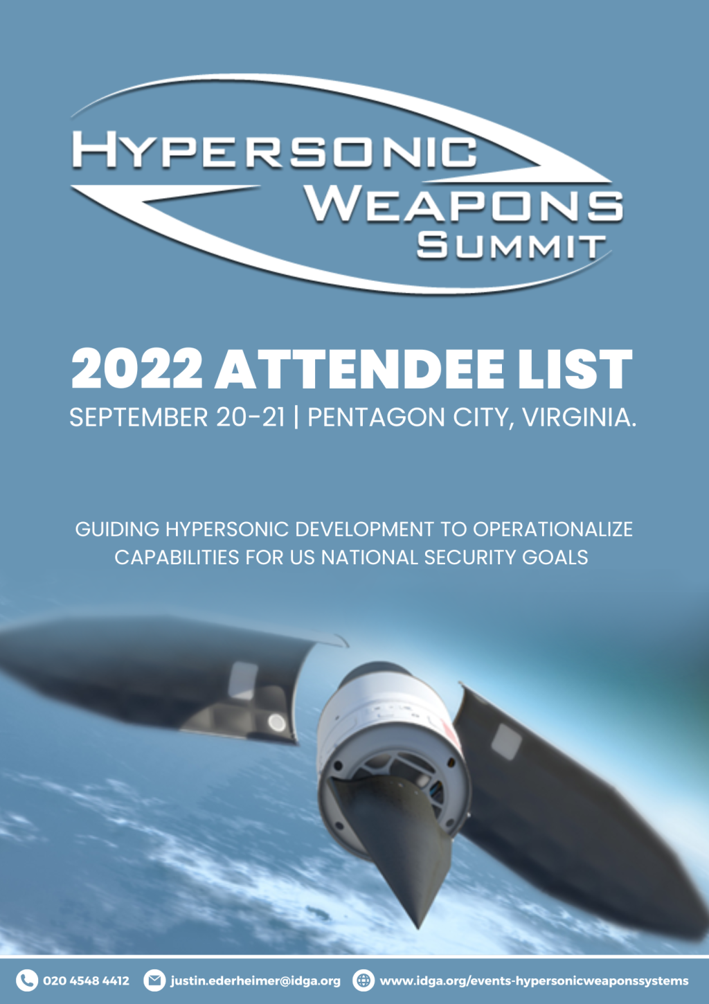 Hypersonic Weapon Systems - 2022 Attendee List