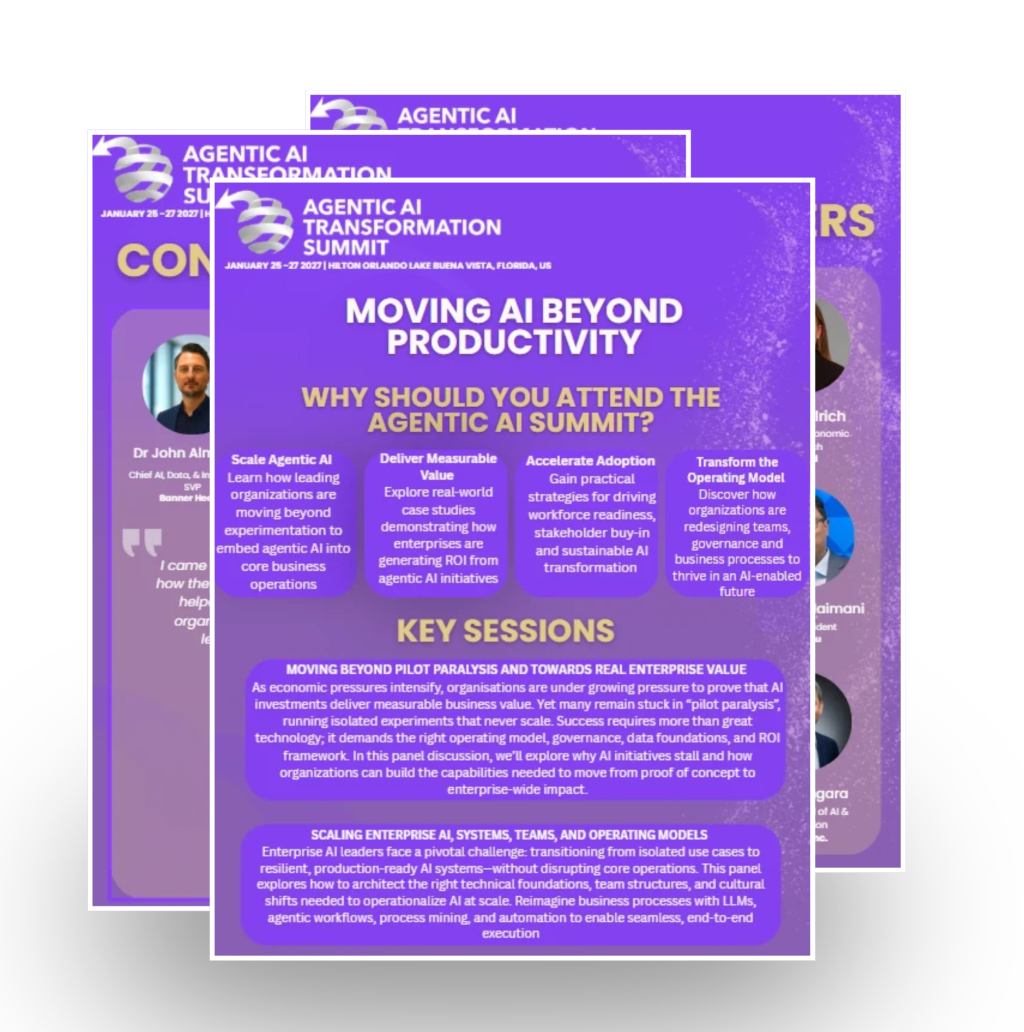 Infographic | Agentic AI Transformation Summit - Scaling AI into core operations