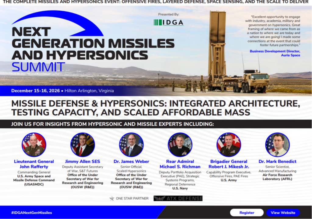 Next Generation Missiles and Hypersonics Summit | Official 2026 Agenda