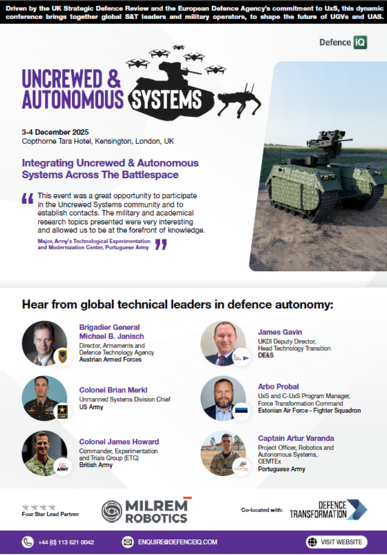 2025 Uncrewed & Autonomous Systems - Agenda