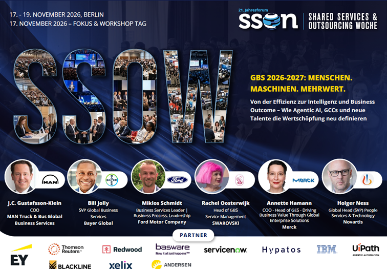 Konferenzagenda 21. Jahresforum Shared Services & Outsourcing 2026