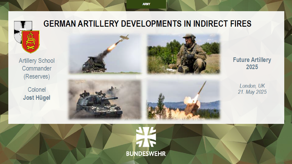 Past Presentation: Colonel Jost Hügel, Chief of Artillery and Commander of the German Artillery School
