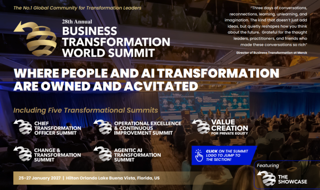 The 28th Business Transformation World Summit | 2027 Event Guide