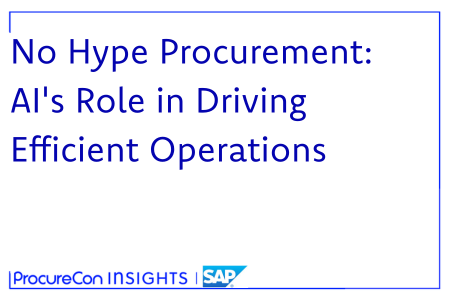 No Hype Procurement: AI's Role in Driving Efficient Operations