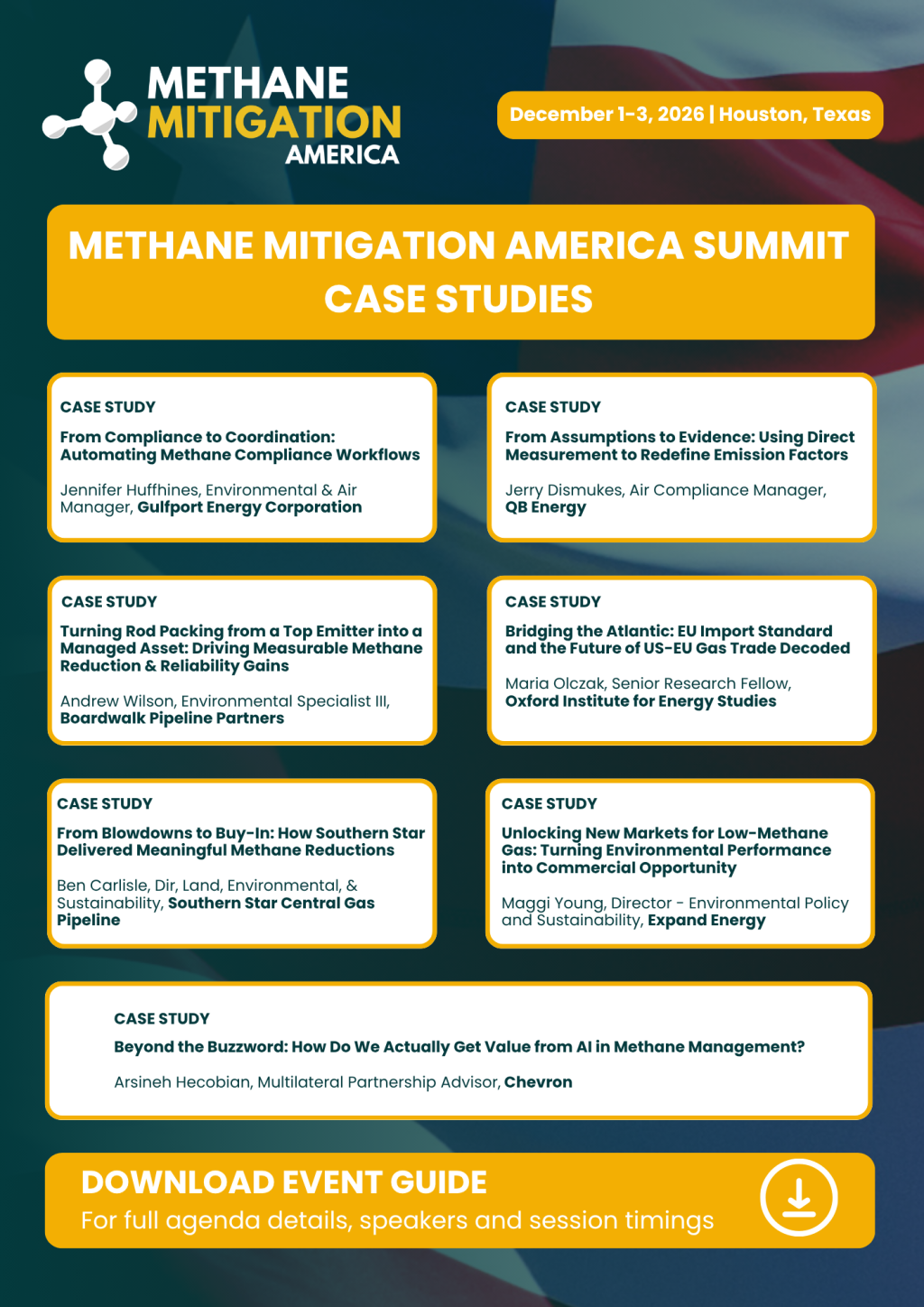 Infographic | An Easy Guide to Case Studies at the 2026 Methane Mitigation America Summit