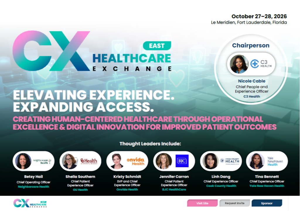 Download the CX Healthcare Exchange East Agenda