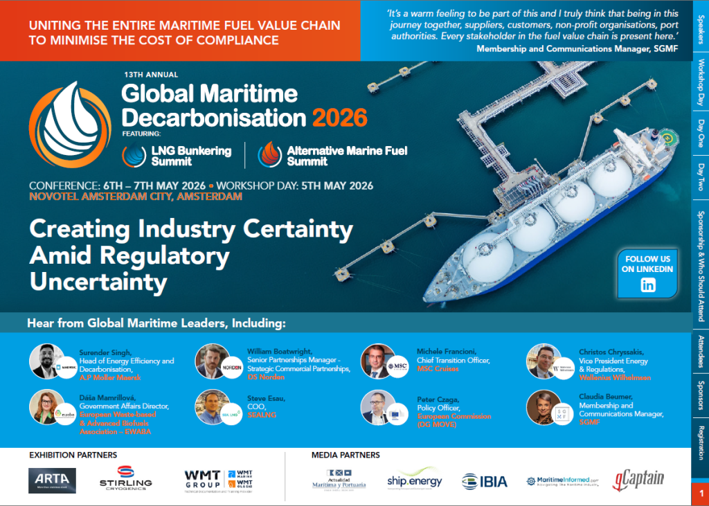 2026 Global Maritime Decarbonisation - Agenda