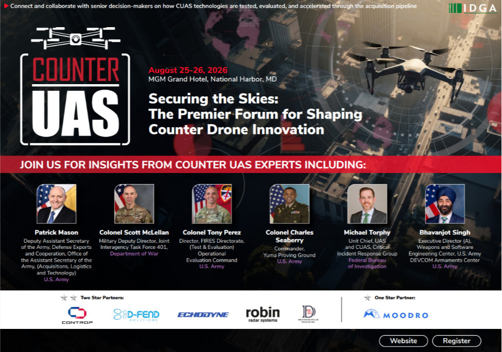 IDGA's Counter-UAS Summit | 2026 Official Agenda