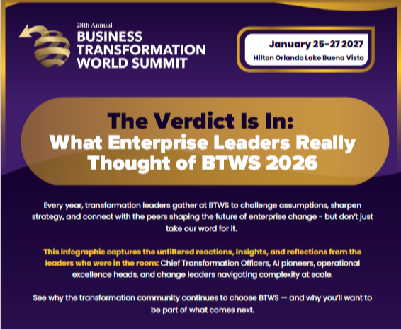 Business Transformation World Summit - What Enterprise Leaders Really Think of BTWS