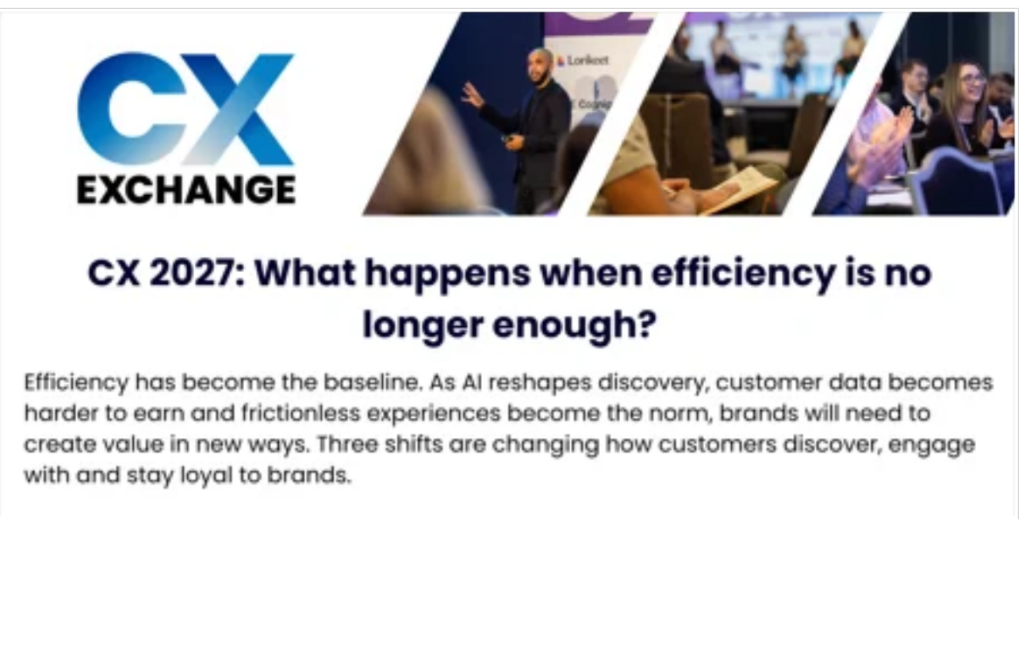 CX 2027: What Happens When Efficiency is No Longer Enough