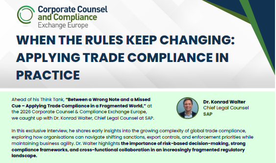 Voice of the Customer: Dr. Konrad Walter, Chief Legal Counsel, SAP