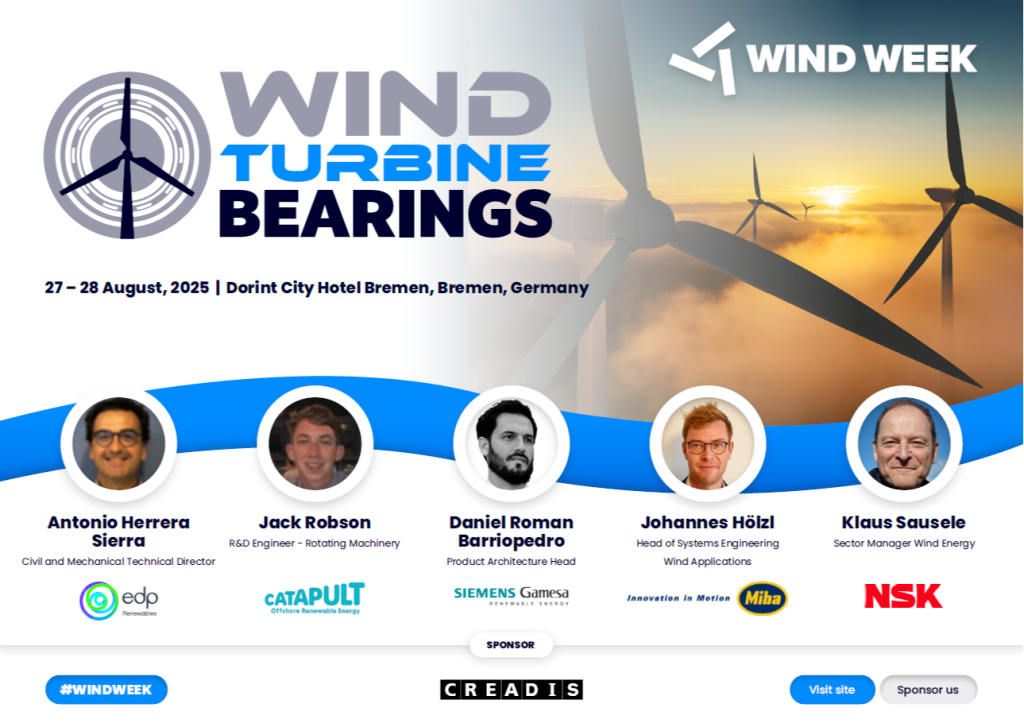 Conference Agenda - Wind Turbine Bearings | Wind Week 2025