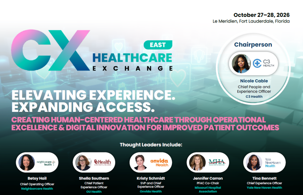 Download the CX Healthcare Exchange East Agenda