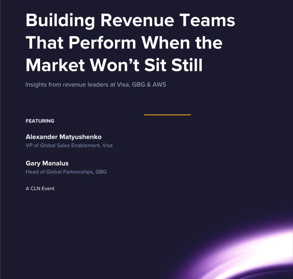 Webinar Summary: Building Revenue Teams That Perform When the Market Won’t Sit Still