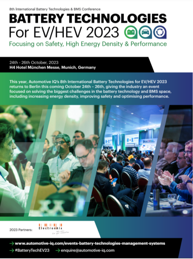 Battery Technologies for EV/HEV - Agenda and Partnership Opportunities
