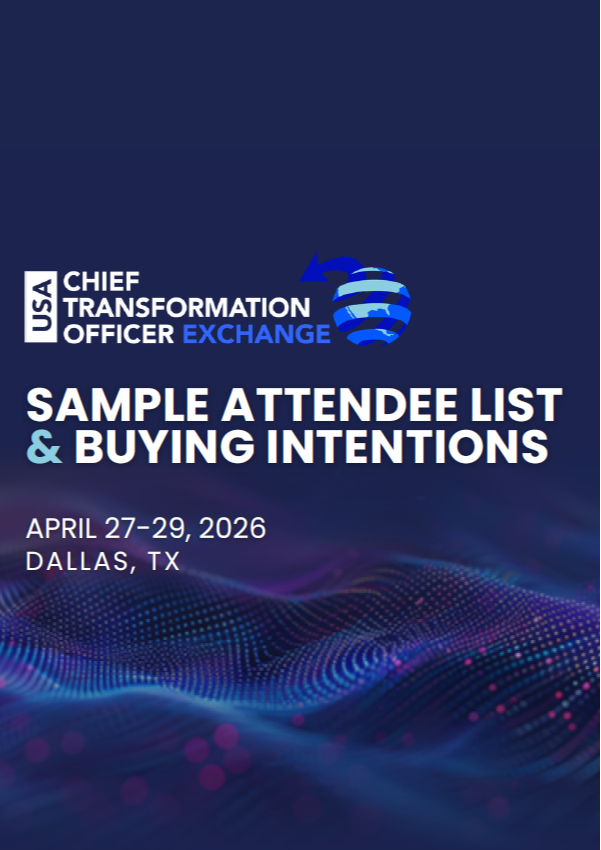 Sample Attendee List & Buying Intentions | Chief Transformation Officer Exchange, Spring 2026
